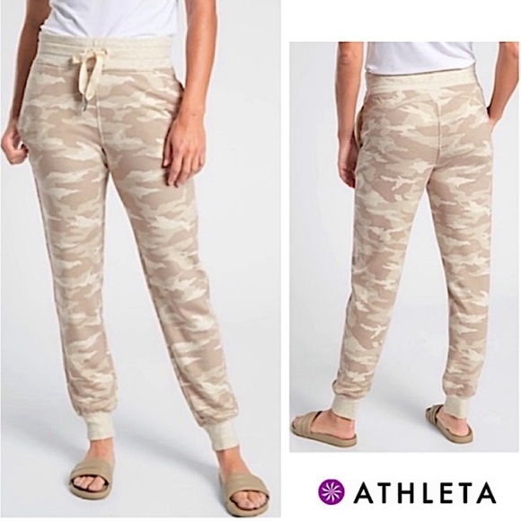 Athleta Beige Camouflage Joggers - Picture 4 of 4